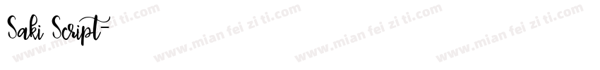 Saki Script字体转换